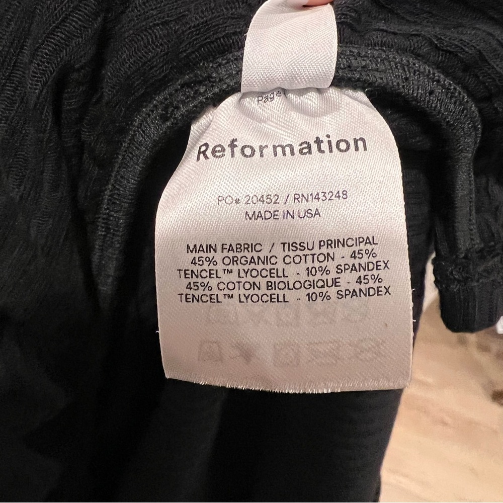 Reformation Mally Sleeves Rib Dress  (Plus Size) - Picture 7 of 8